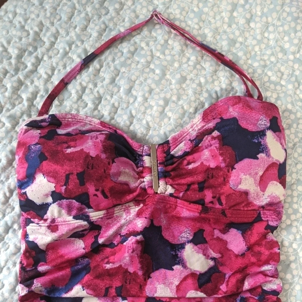 Calvin Klein Poppy Bandeau Maillot Swimsuit